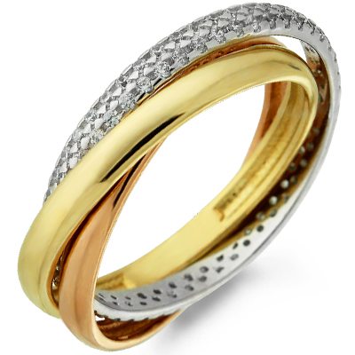Trinity Cartier Ring 4,63 g. gold 585 samples for only 17 622 rub