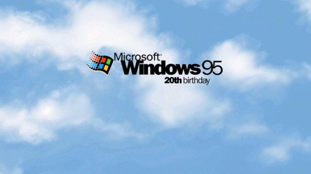 Windows 95 празднует сегодня 20 день народження