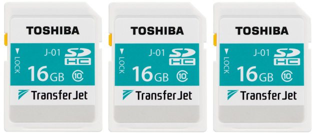 Бесконтактные беспроводные SD-карты памяти TransferJet попадут в Европу