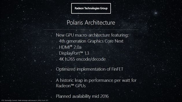 AMD reveals details on new Radeonach - FinFET technology and architecture GCN Polaris