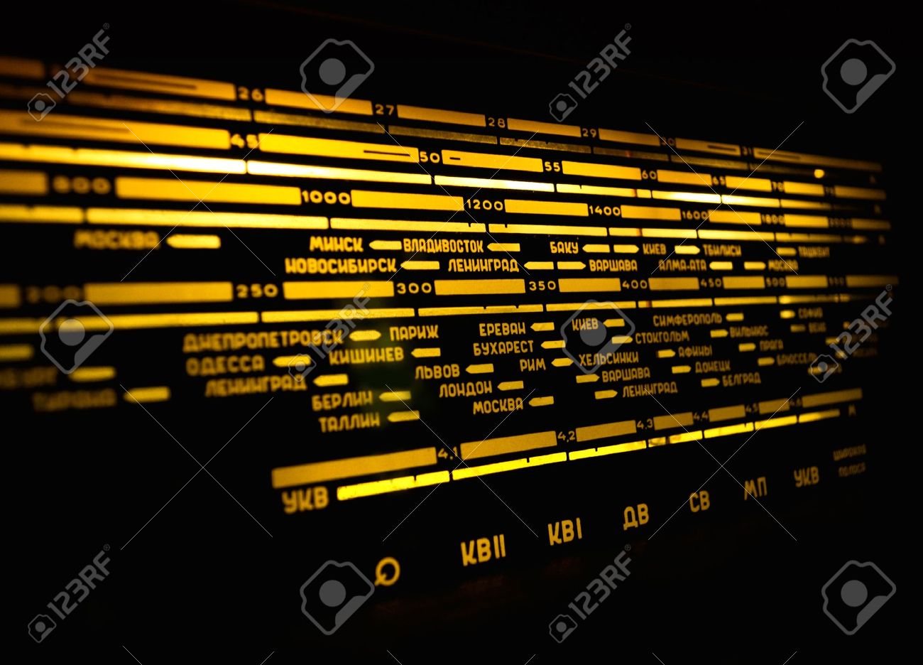 13510918-Radio-scale-on-black-background-old-radio-close-up-Stock-Photo