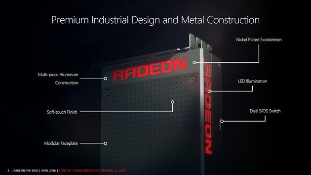 Премьера AMD Radeon Pro Duo - возможности видеокарты