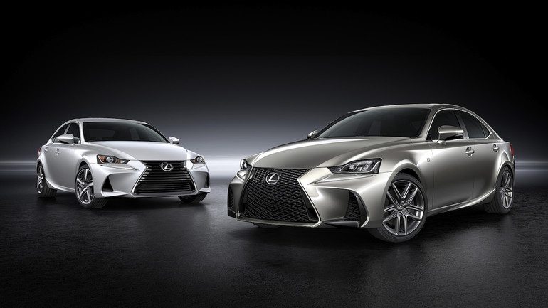 What is the Lexus IS facelift after