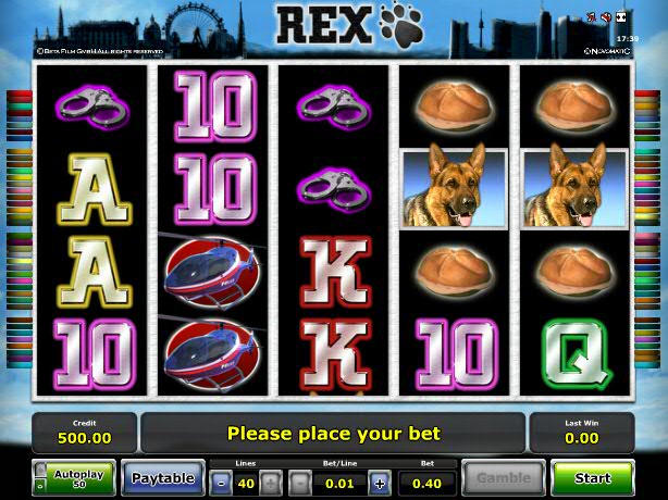 rex-slots ігрове поле 