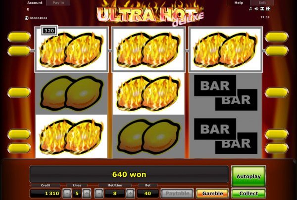 ultra hot slot machine фото