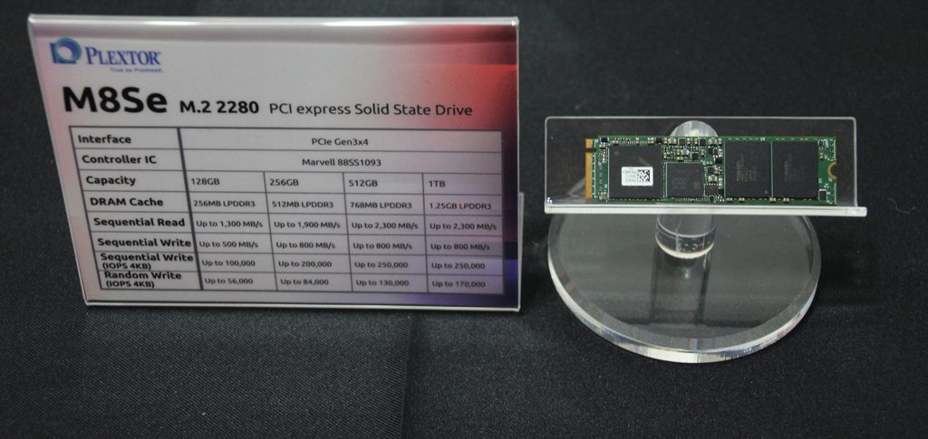 Plextor drives demonstrated M8Se - almost like M8Pe