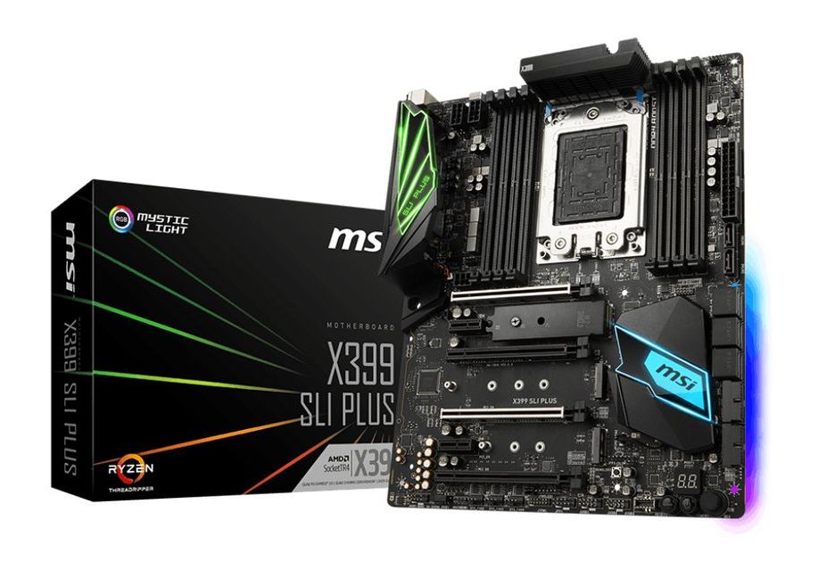 MSI introduced the second compact motherboard under Threadrippera - X399 SLI PLUS