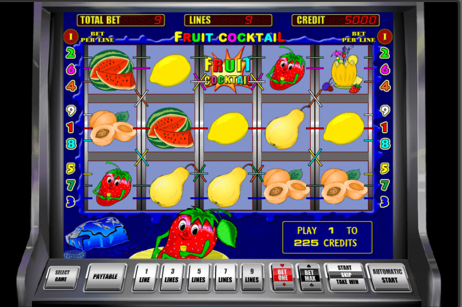 Азартная игра онлайн «Fruit Cocktail». Шолу