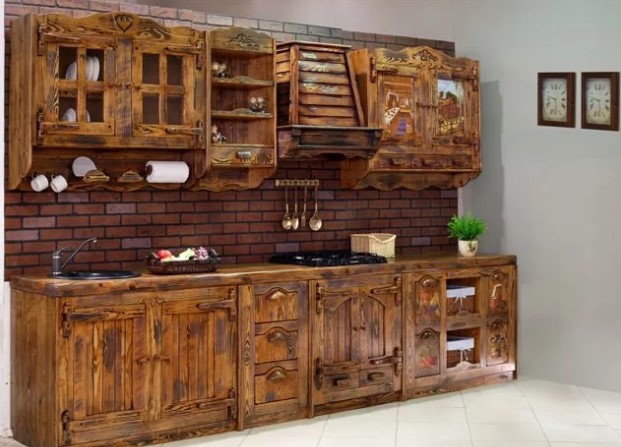 деревянную мебель для кухни купить