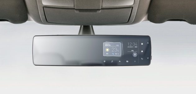 Pioneer: автомобильная мультимедийная панель для зеркала заднего вида