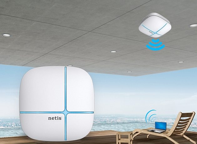 Netis доказывает, что размещение маршрутизатора на потолке практично и удобно