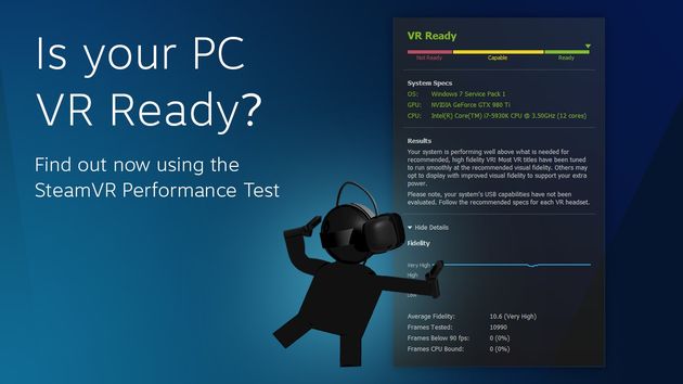 SteamVR Performance Test - check your PC is compatible with virtual glasses