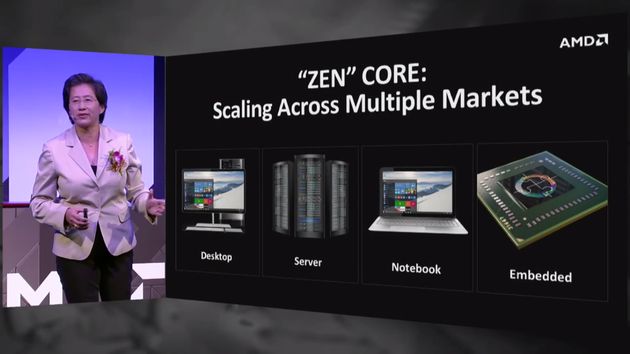 AMD представила процесор Zen -  8 ядер і 16 потоків