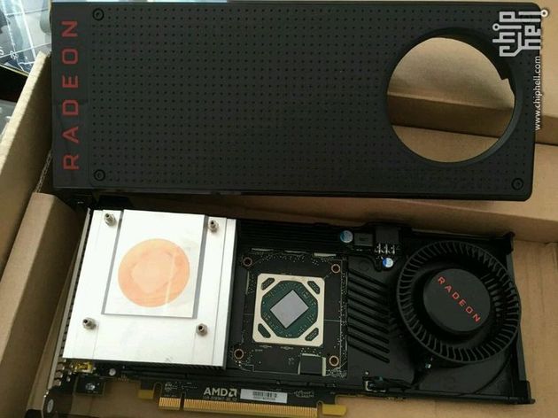 The reference Radeon RX 480 poses for a photo