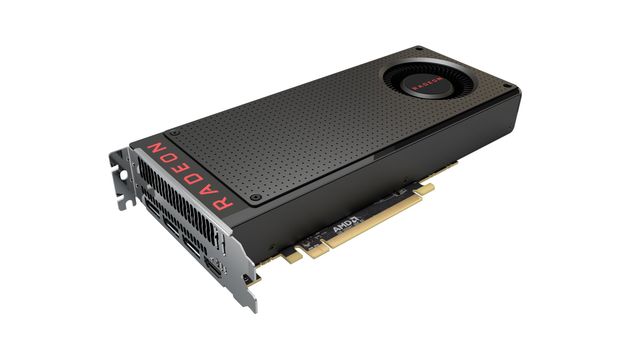AMD introduced the Radeon videocard RX 480 - The first generation model of Polaris. A photo
