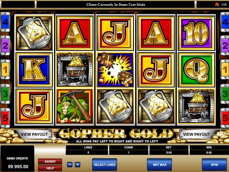 Gopher Gold — обзор онлайн игры