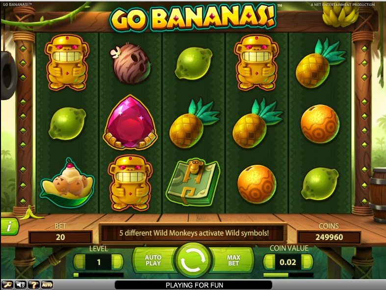 Играть в игру онлайн Вперед Бананы онлайн бесплатно