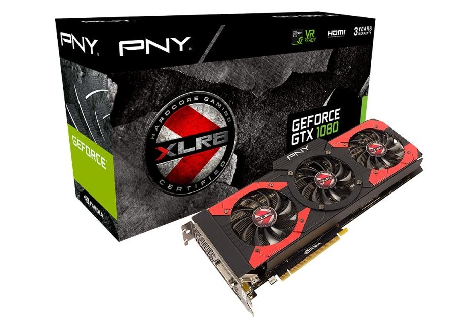 Видеокарта PNY GeForce GTX 1080 в версии XLR8 OC
