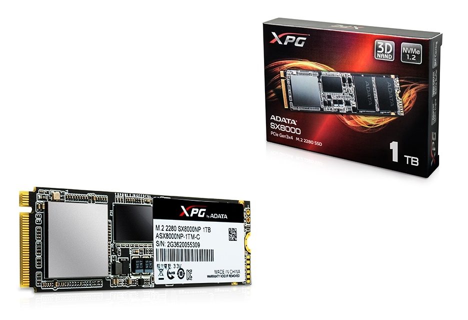 ADATA представляет свои самые высокопроизводительные SSD - модели XPG SX8000