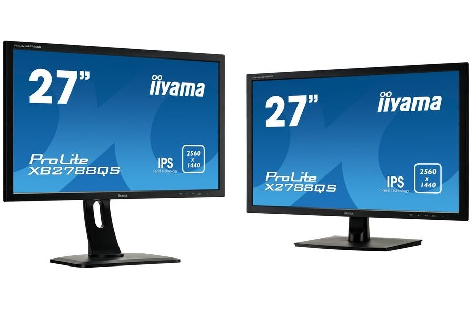 iiyama X2788QS-B1 и XB2788QS-B1 - 27-дюймовые мониторы для дома и офиса