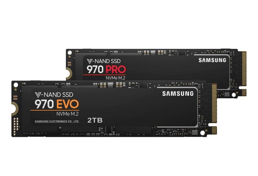 Компания Samsung представила новые диски SSD 970 PRO и 970 EVO