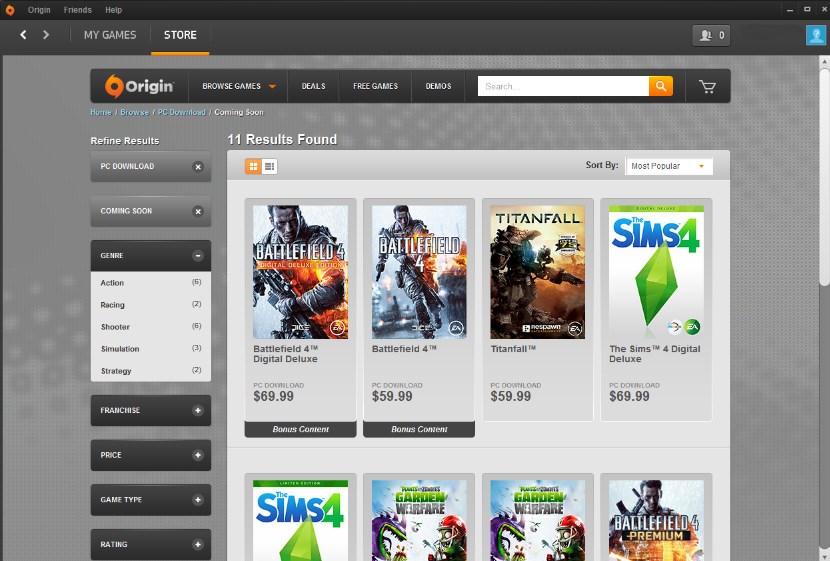 Origin - приложение для игр от Electronic Arts