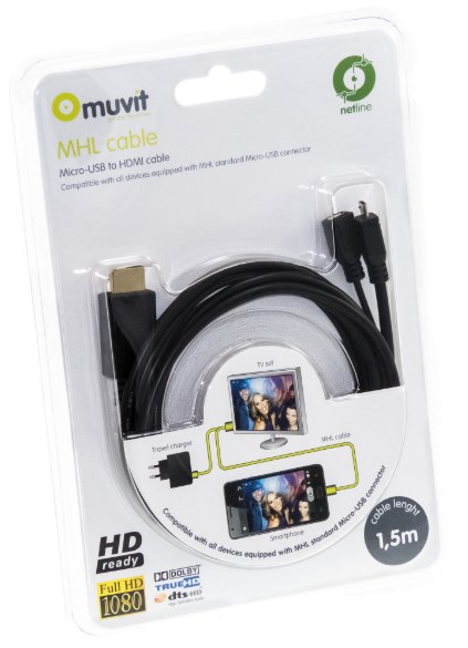 кабель HDMI–microUSB со стандартом MHL