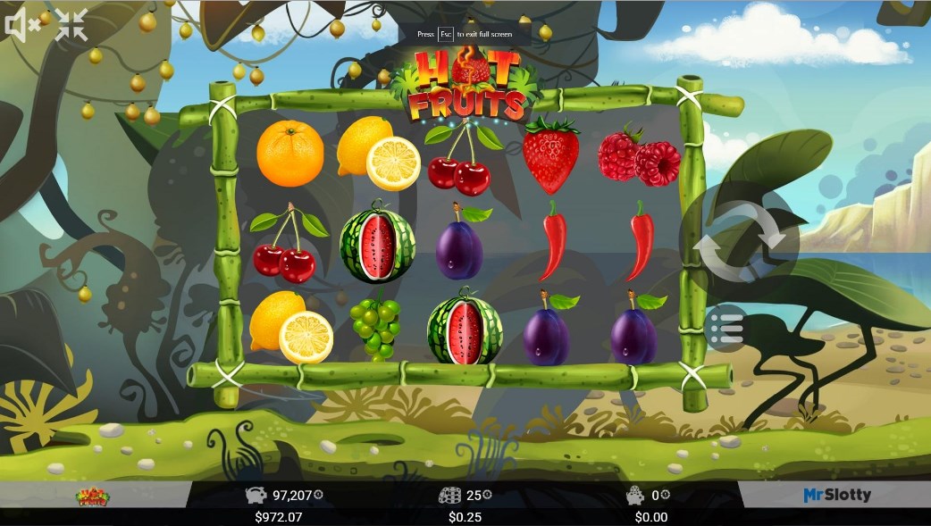 Hot Fruits - fruit machine online