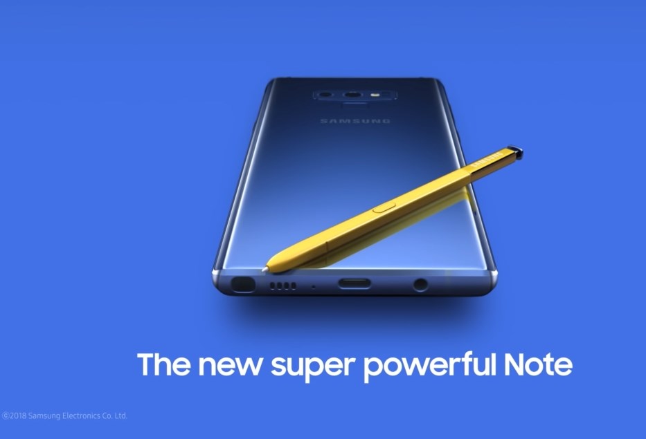 В интернете появилось первое видео с Samsung Galaxy Note 9