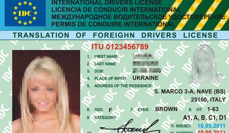 In Odessa, when checking the police found and seized a fake driver's license