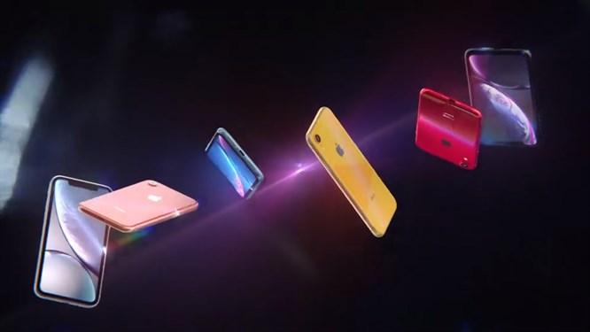 разноцветные айфоны 