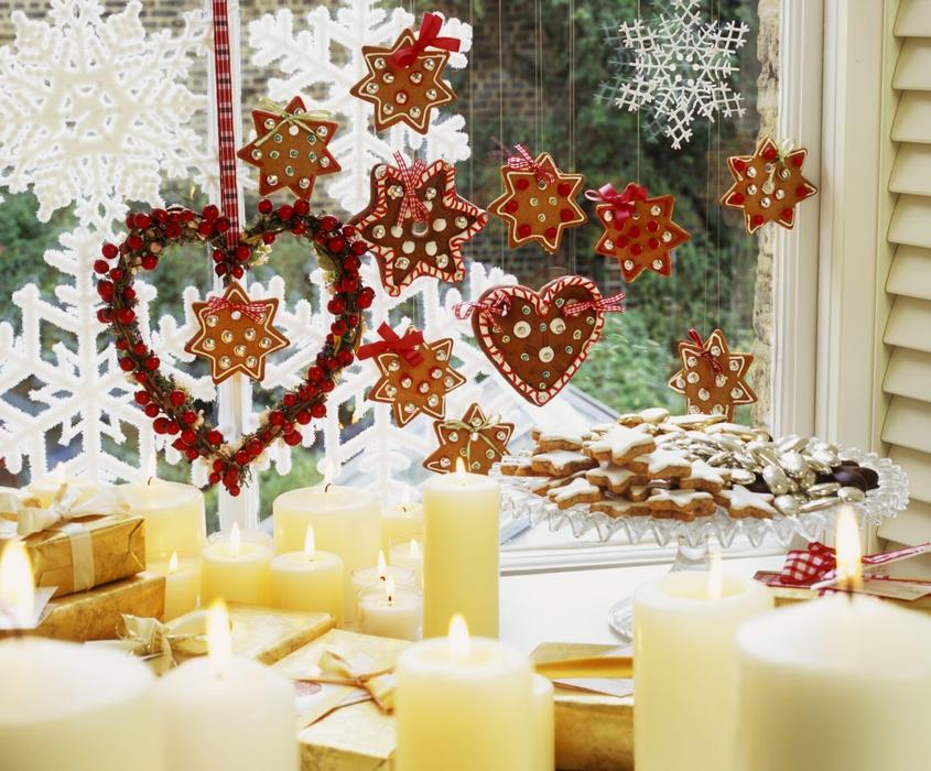 10 идей как украсить окна на Рождество. Фото