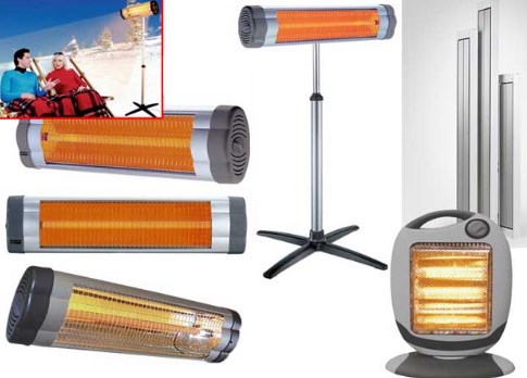 Infrared heaters warm you even in the street