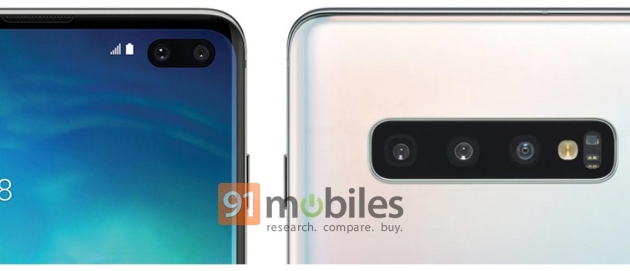 Galaxy S10 + on the official photos