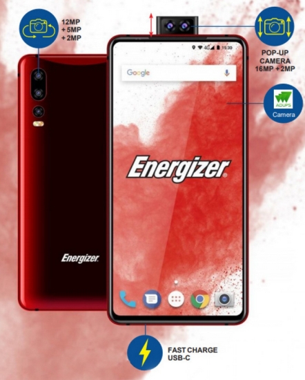 Energizer The company introduced a smartphone with battery 18000 match at MWC 2019
