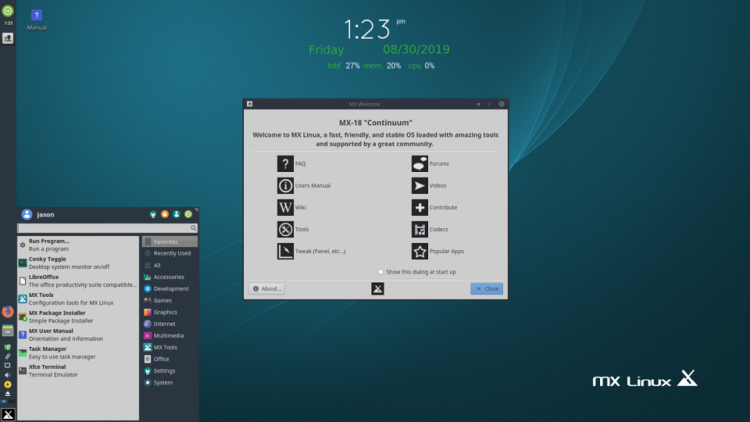 The release of MX Linux distribution 19
