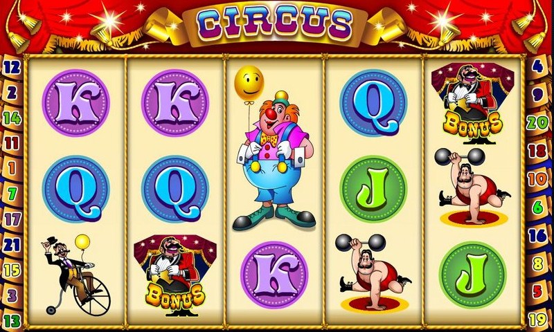 Слот машина «Цирк» (Circus) символы фото