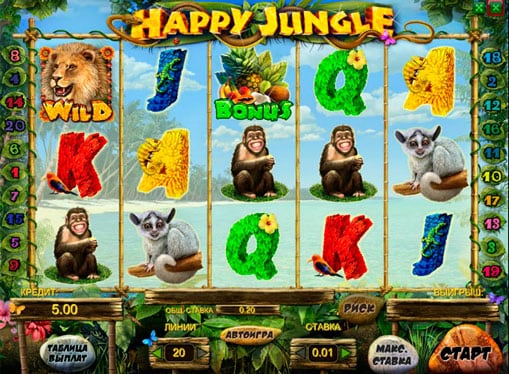 Happy Jungle игровое поле фото