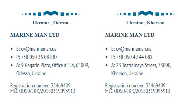Marine Crewing Agency Marine MAN - employment of seafarers in the shortest possible time