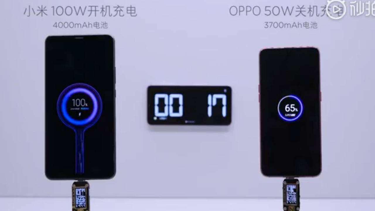 Xiaomi в скором времени выпустит зарядку для смартфонов мощностью 100 ватт