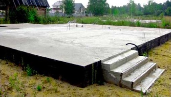 Advantages of slab foundation in the construction of small houses
