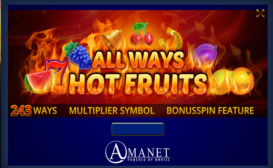 слот All Ways Hot Fruits - обзор и отзывы
