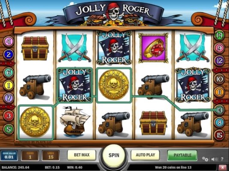 jolly roger игровой автомат