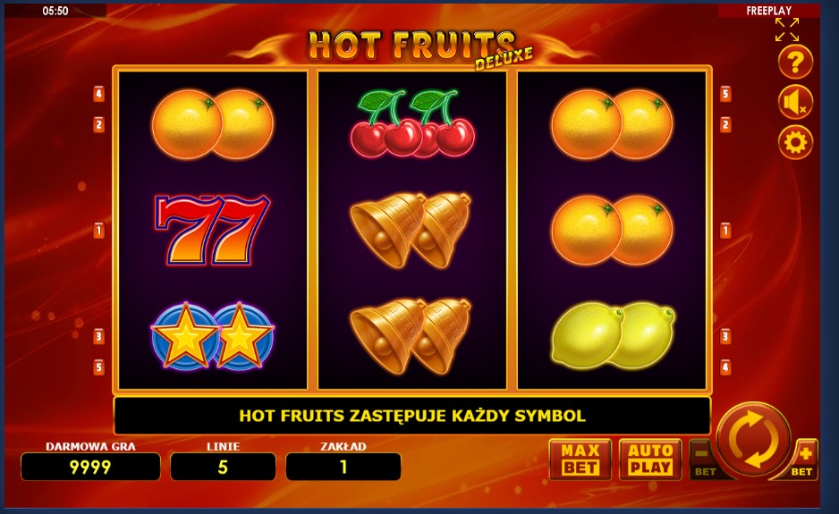 Игровой автомат Hot Fruits Deluxe