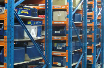 Shelving for components warehouse