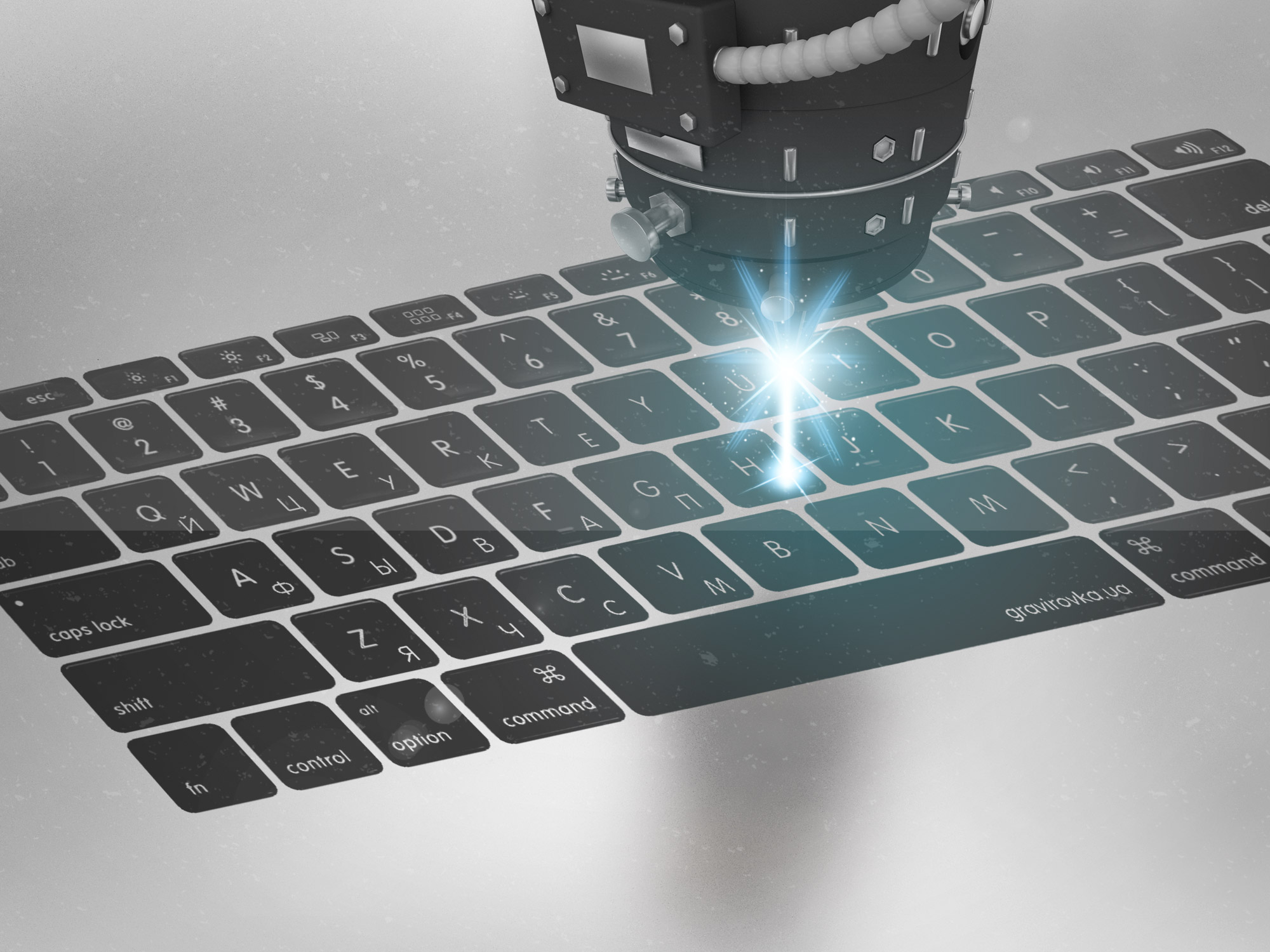 How to laser engrave a keyboard