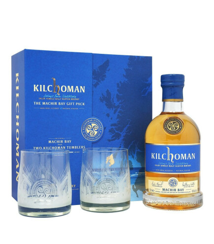  Kilchoman Machir Bay с 2 бокалами виски 0,7 л