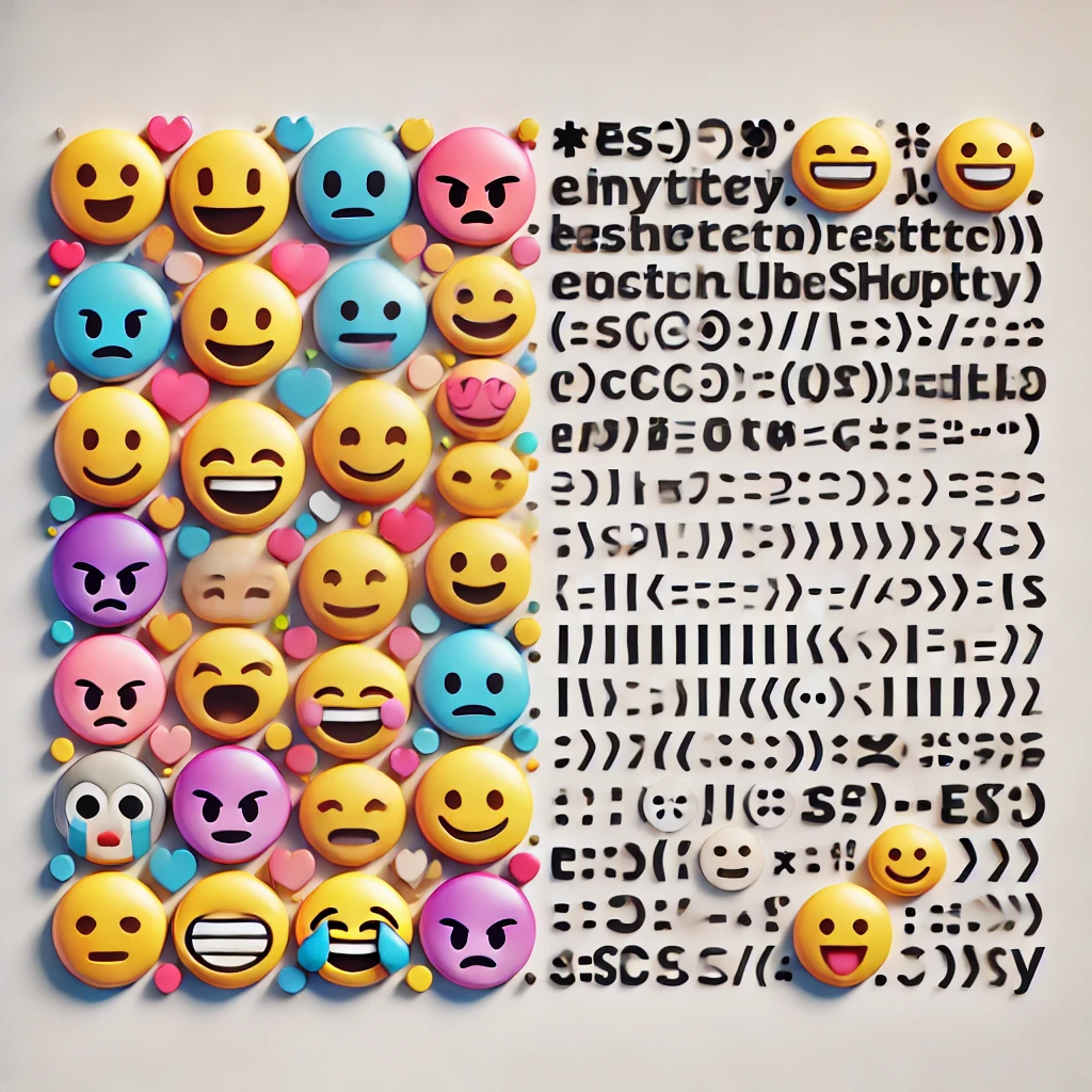 emojis and emoticons - features